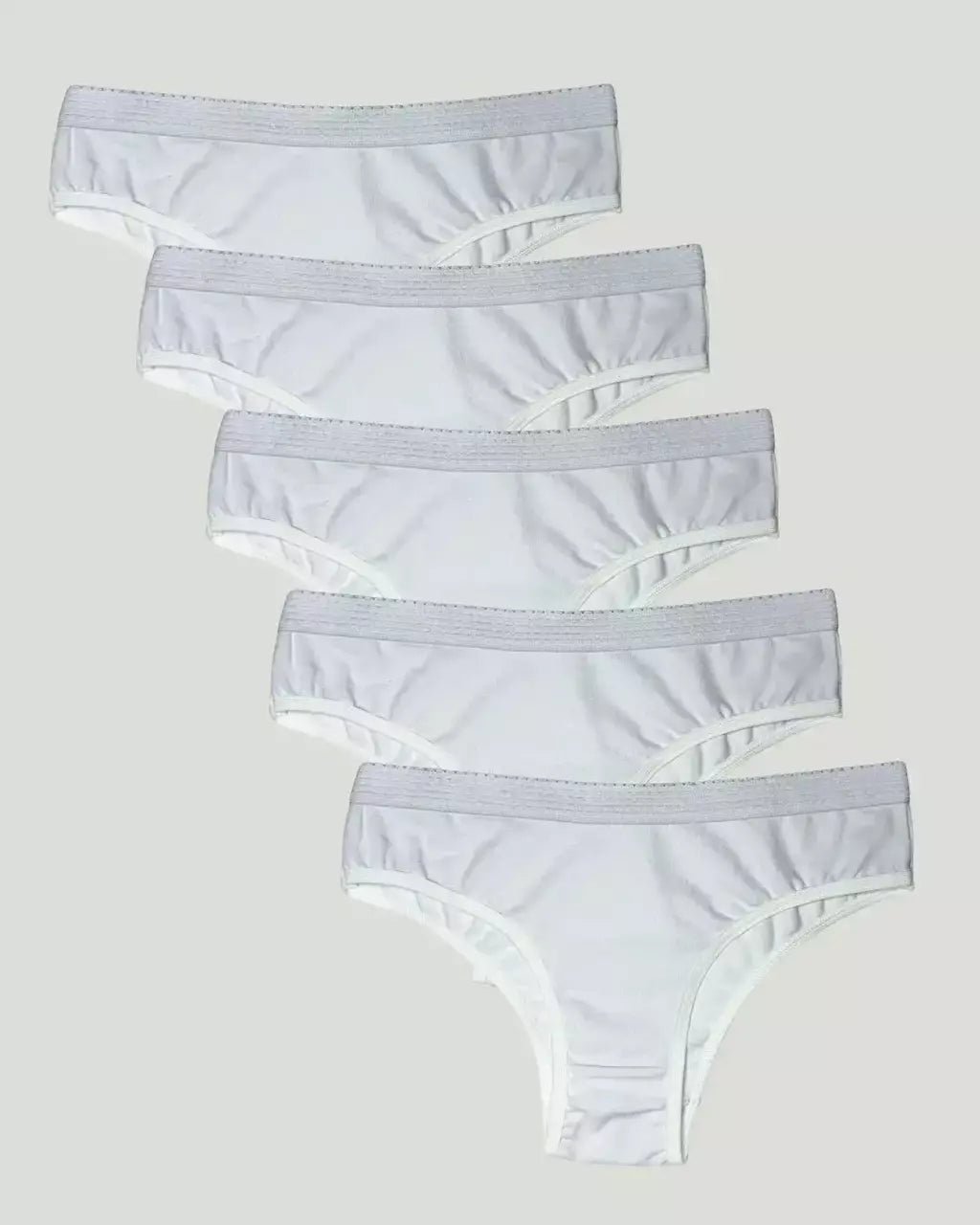 Kit com 5 Calcinhas Algodão Bornéu