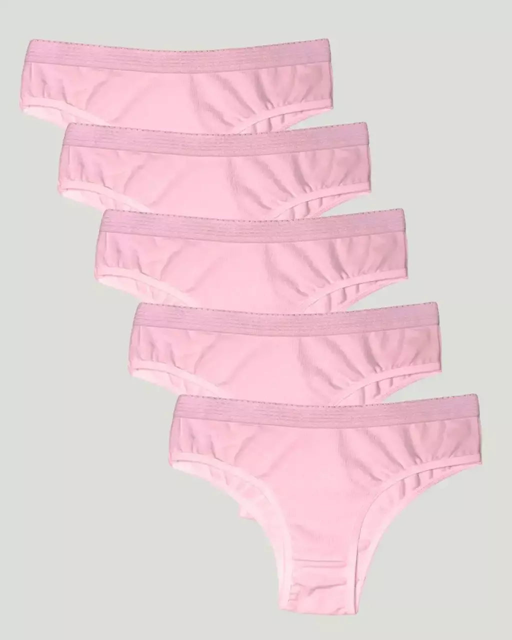 Kit com 5 Calcinhas Algodão Bornéu