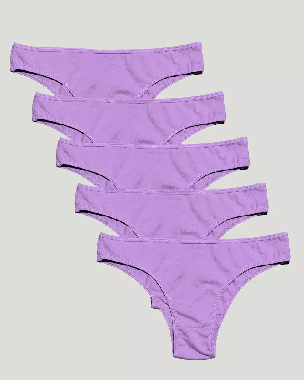 Kit com 5 Calcinhas Algodão Básica Conforto