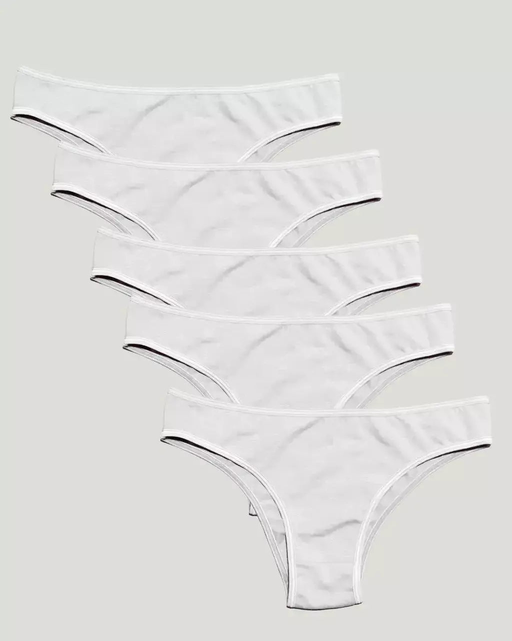 Kit com 5 Calcinhas Algodão Básica Conforto